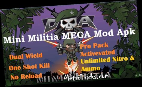 mini militia hack apk unlimited ammo and nitro